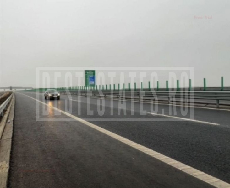 Autostrada A0 teren 14 HA 3 fronturi 450m x 350m 