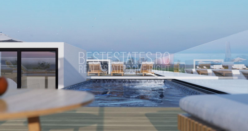 Vila moderna cu arhitectura deosebita si piscina pe acoperis!