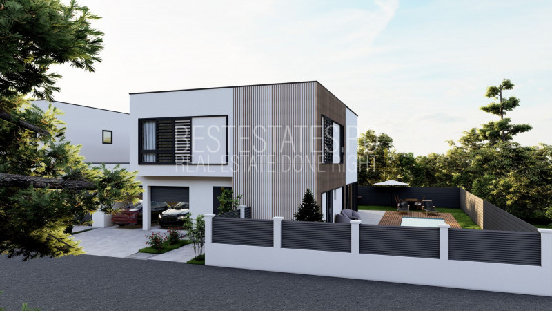 Vila moderna posibilitate personalizare – piscina exterioara si garaj dublu!