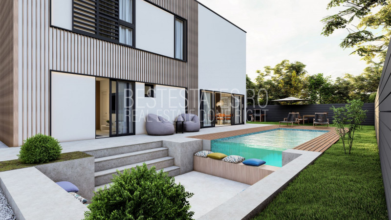 Vila moderna posibilitate personalizare – piscina exterioara si garaj dublu!