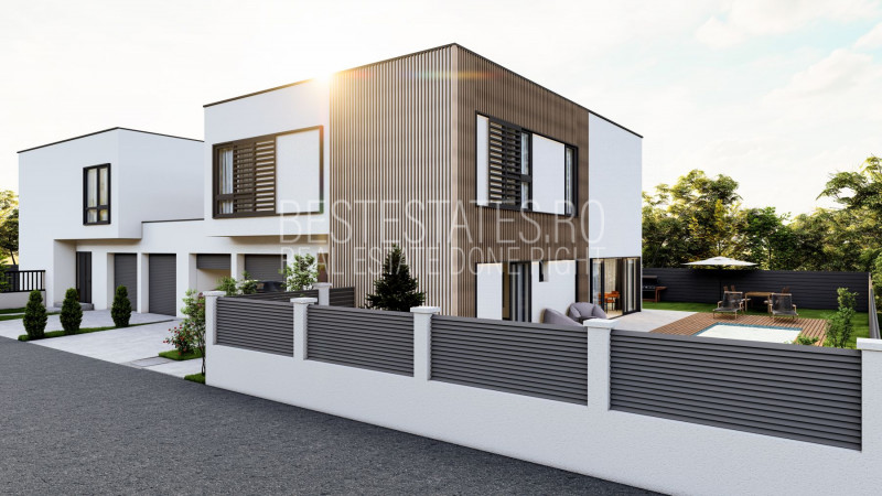 Vila moderna posibilitate personalizare – piscina exterioara si garaj dublu!