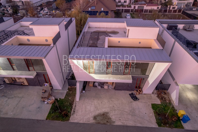 Vila cu design modern si piscina pe acoperis!