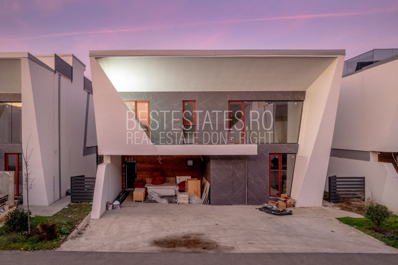Vila cu design modern si piscina pe acoperis!