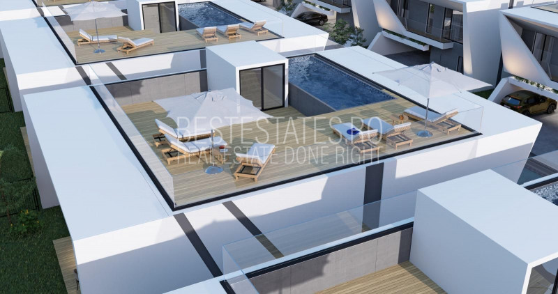 Vila cu design modern si piscina pe acoperis!