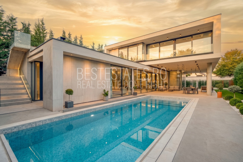 Vila moderna de exceptie in Pipera - Piscina - Smart Home - Finisaje premium
